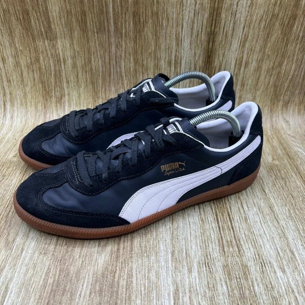 Puma Super Liga OG Retro Sneakers Men's Size 11 Navy Blue White Gum 356999-09